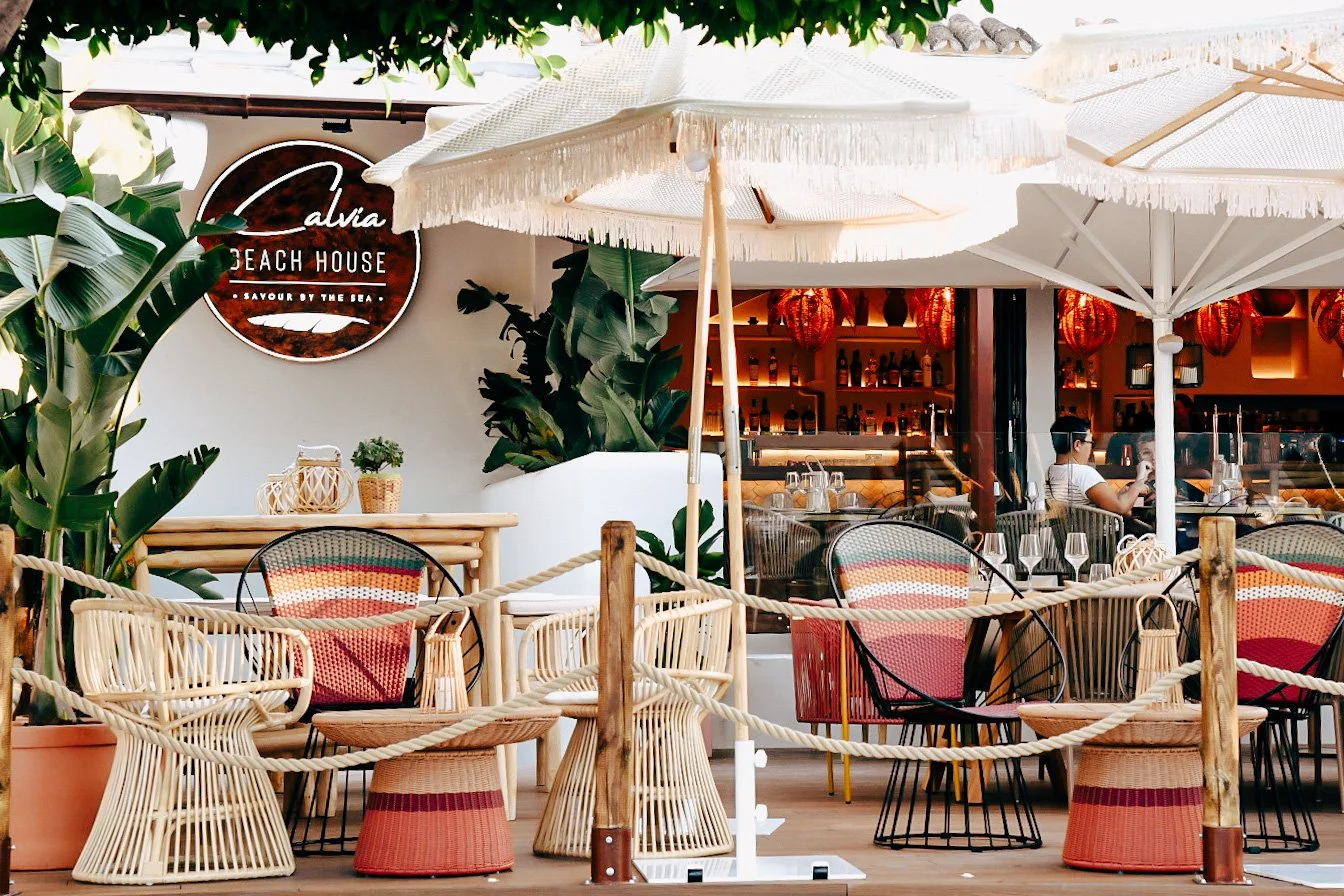 Calvia Beach House terrace and bar in Palma Nova, Magaluf