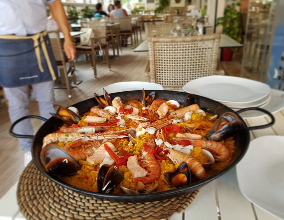 Seafood paella at Restaurante El Mundo in Magaluf