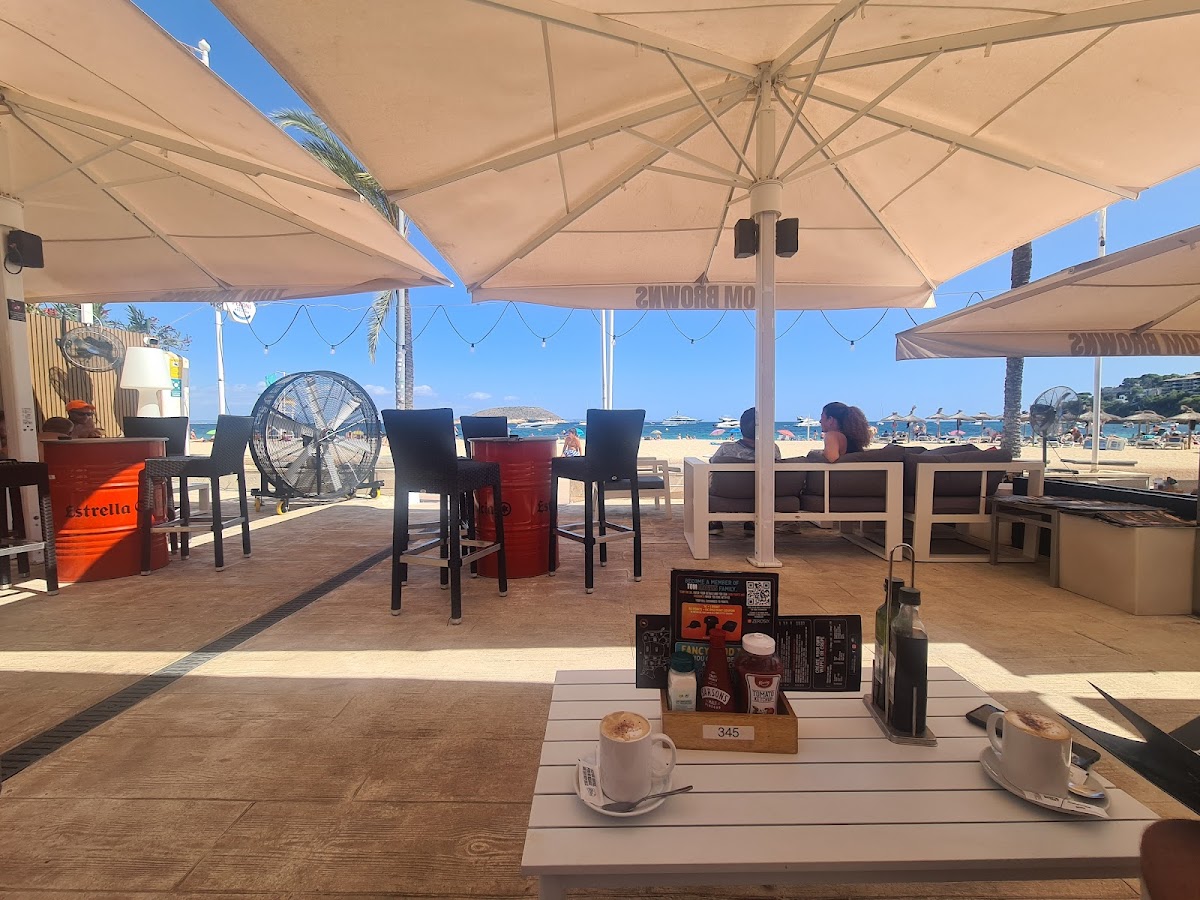 Tom Browns Magaluf beachfront terrace with sea views